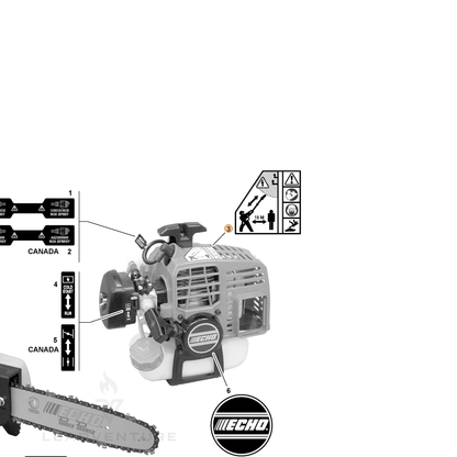 ECHO part 89016022661 — IPL diagram snippet (6x zoom, amber highlight)