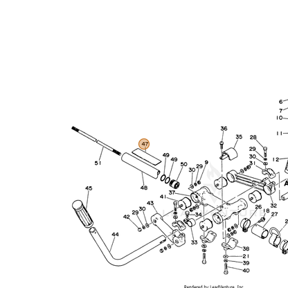 ECHO part 89016044730 — IPL diagram snippet (6x zoom, amber highlight)