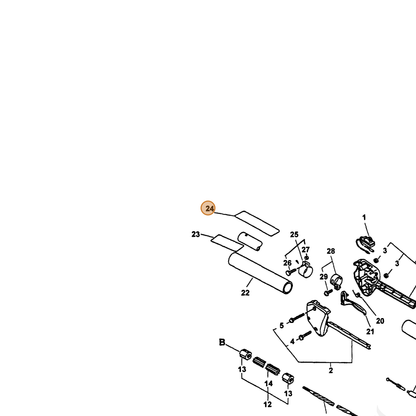 ECHO part 89016054331 — IPL diagram snippet (6x zoom, amber highlight)