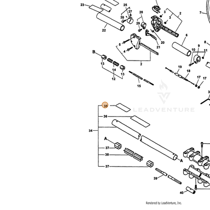 ECHO part 89016055330 — IPL diagram snippet (6x zoom, amber highlight)