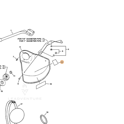 ECHO part 89016841031 — IPL diagram snippet (6x zoom, amber highlight)