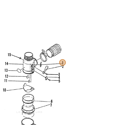 ECHO part 89017501961 — IPL diagram snippet (6x zoom, amber highlight)