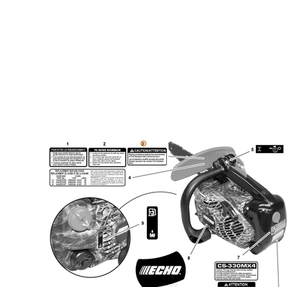 ECHO part 89017639431 — IPL diagram snippet (6x zoom, amber highlight)