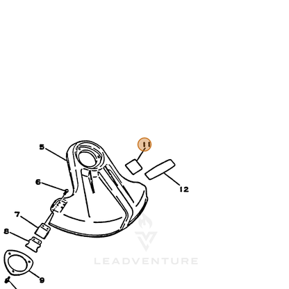 ECHO part 89017740730 — IPL diagram snippet (6x zoom, amber highlight)
