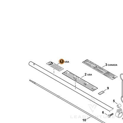ECHO part 89017751830 — IPL diagram snippet (6x zoom, amber highlight)
