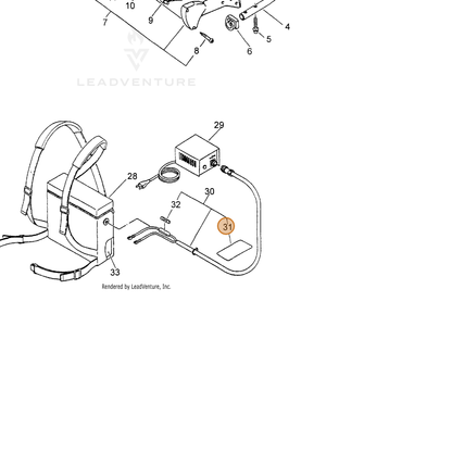 ECHO part 89017820060 — IPL diagram snippet (6x zoom, amber highlight)