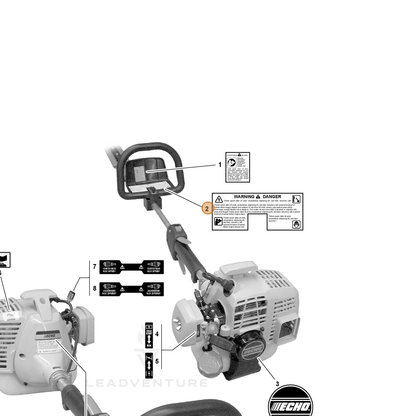 ECHO part 89018721560 — IPL diagram snippet (6x zoom, amber highlight)