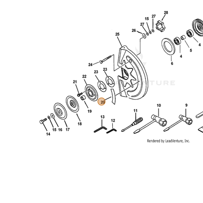 ECHO part 89018807060 — IPL diagram snippet (6x zoom, amber highlight)