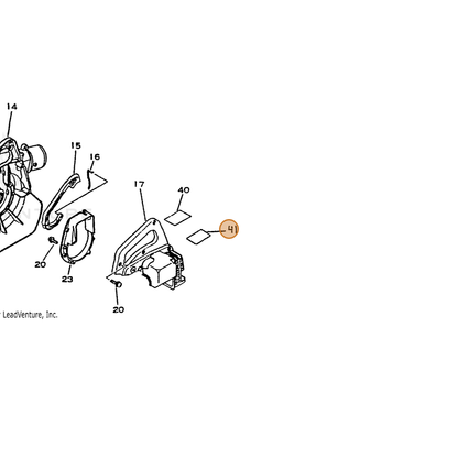 ECHO part 89019405060 — IPL diagram snippet (6x zoom, amber highlight)