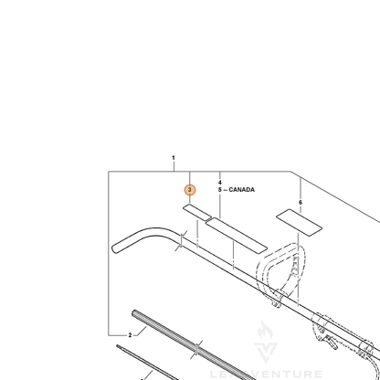 ECHO part 89022809560 — IPL diagram snippet (6x zoom, amber highlight)