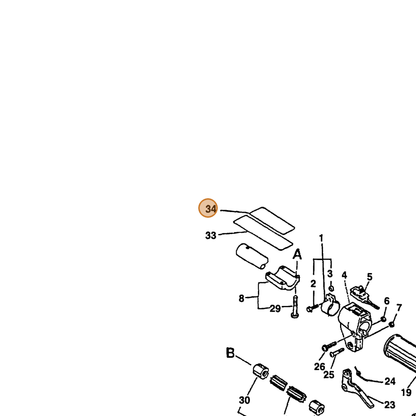 ECHO part 89031744730 — IPL diagram snippet (6x zoom, amber highlight)