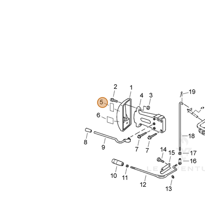 ECHO part 89034805060 — IPL diagram snippet (6x zoom, amber highlight)
