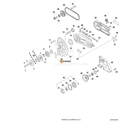 ECHO part 89035207060 — IPL diagram snippet (6x zoom, amber highlight)