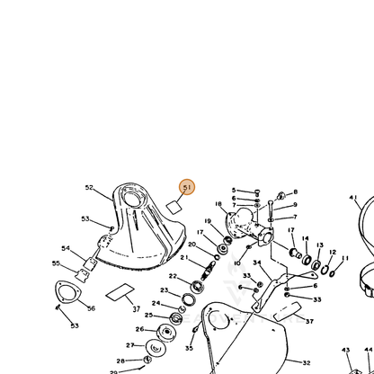 ECHO part 89035240830 — IPL diagram snippet (6x zoom, amber highlight)