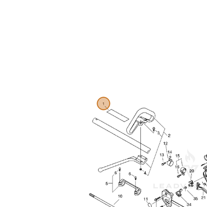 ECHO part 89061763630 — IPL diagram snippet (6x zoom, amber highlight)