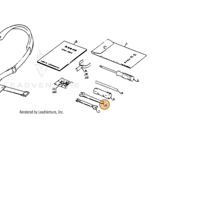 ECHO part 89512303830 — IPL diagram snippet (6x zoom, amber highlight)