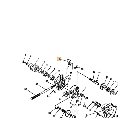 ECHO part 89757505560 — IPL diagram snippet (6x zoom, amber highlight)