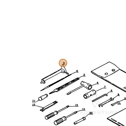 ECHO part 89760000330 — IPL diagram snippet (6x zoom, amber highlight)