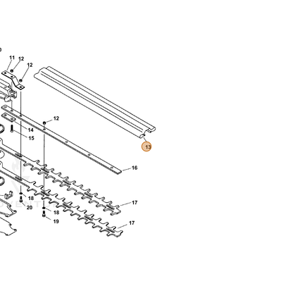 ECHO part 89852321460 — IPL diagram snippet (6x zoom, amber highlight)