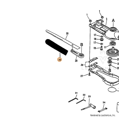 ECHO part 89852354330 — IPL diagram snippet (6x zoom, amber highlight)