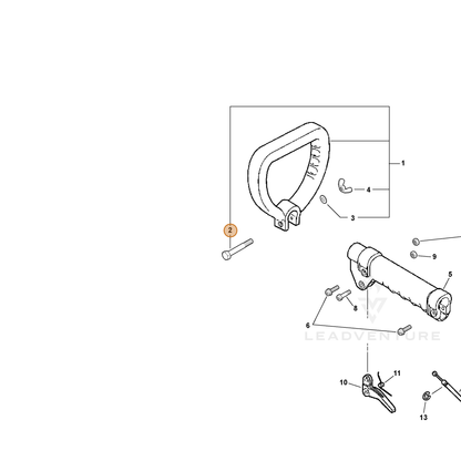 ECHO part 90001708048 — IPL diagram snippet (6x zoom, amber highlight)
