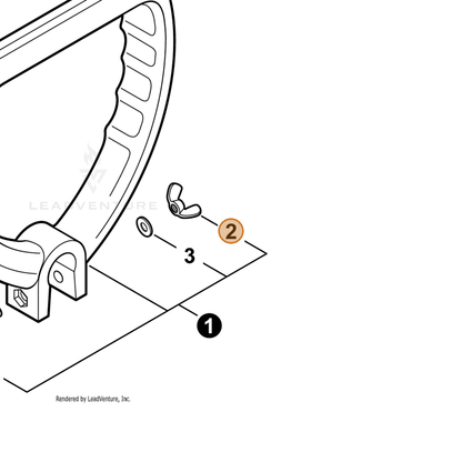 ECHO part 90003300008 — IPL diagram snippet (6x zoom, amber highlight)