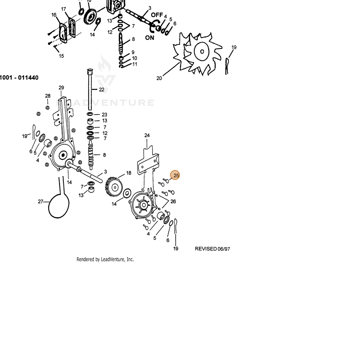ECHO part 90005005028 — IPL diagram snippet (6x zoom, amber highlight)