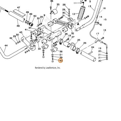 ECHO part 90010006030 — IPL diagram snippet (6x zoom, amber highlight)