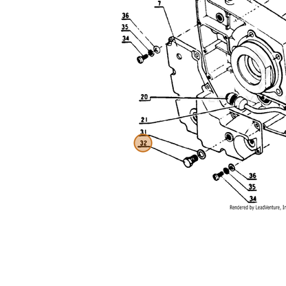 ECHO part 90010008012 — IPL diagram snippet (6x zoom, amber highlight)