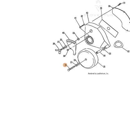 ECHO part 90010008060 — IPL diagram snippet (6x zoom, amber highlight)