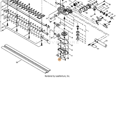 ECHO part 90010504010 — IPL diagram snippet (6x zoom, amber highlight)