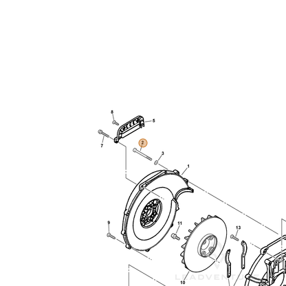 ECHO part 90010505060 — IPL diagram snippet (6x zoom, amber highlight)