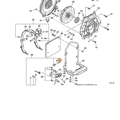 ECHO part 90010506010 — IPL diagram snippet (6x zoom, amber highlight)