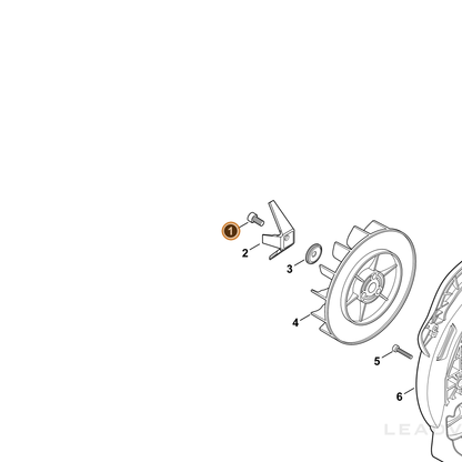 ECHO part 90010508015 — IPL diagram snippet (6x zoom, amber highlight)