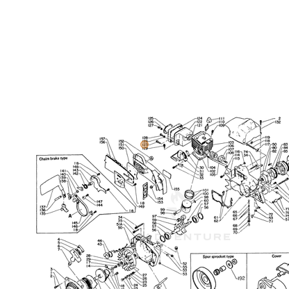 ECHO part 90010605018 — IPL diagram snippet (6x zoom, amber highlight)