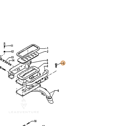 ECHO part 90014606020 — IPL diagram snippet (6x zoom, amber highlight)