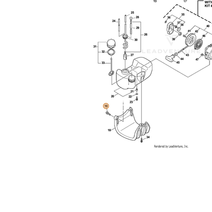 ECHO part 90016205022 — IPL diagram snippet (6x zoom, amber highlight)