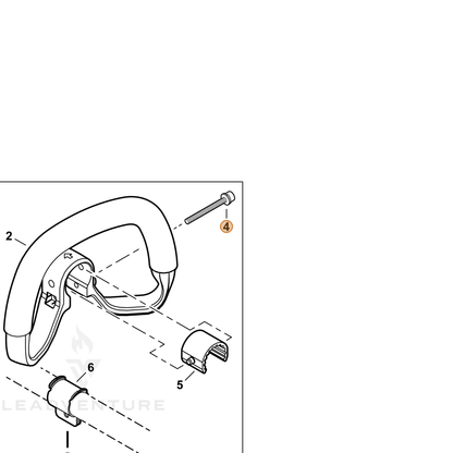 ECHO part 90016205045 — IPL diagram snippet (6x zoom, amber highlight)