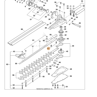 ECHO part 90017505020 — IPL diagram snippet (6x zoom, amber highlight)