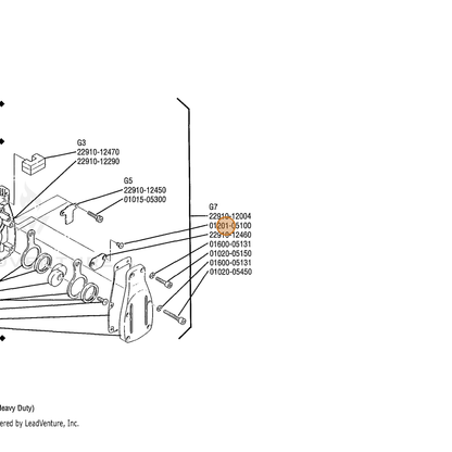 ECHO part 90021205010 — IPL diagram snippet (6x zoom, amber highlight)
