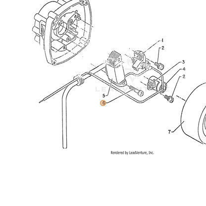 ECHO part 90022004024 — IPL diagram snippet (6x zoom, amber highlight)