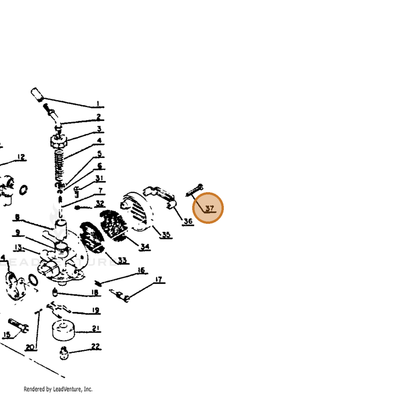 ECHO part 90022004025 — IPL diagram snippet (6x zoom, amber highlight)