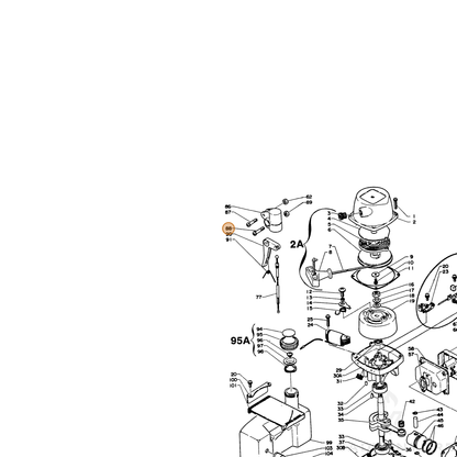 ECHO part 90022005025 — IPL diagram snippet (6x zoom, amber highlight)