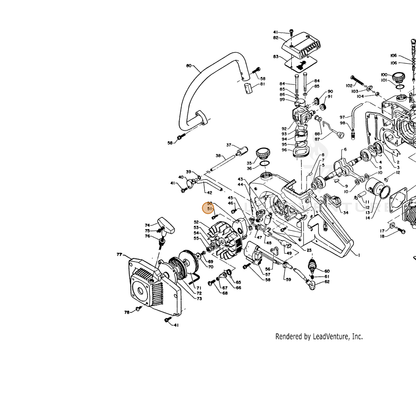 ECHO part 90024003014 — IPL diagram snippet (6x zoom, amber highlight)