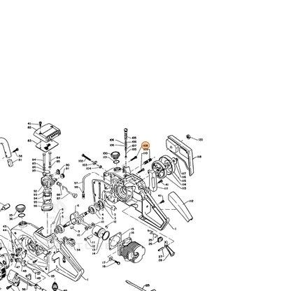 ECHO part 90024004025 — IPL diagram snippet (6x zoom, amber highlight)