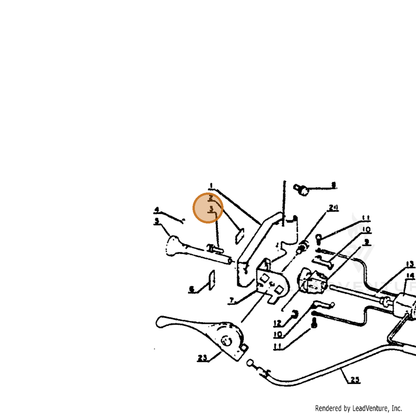 ECHO part 90024204012 — IPL diagram snippet (6x zoom, amber highlight)