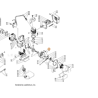 ECHO part 90024205030 — IPL diagram snippet (6x zoom, amber highlight)