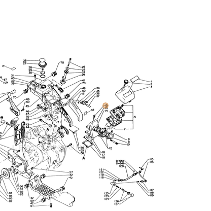 ECHO part 90024405018 — IPL diagram snippet (6x zoom, amber highlight)