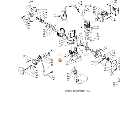 ECHO part 90024504014 — IPL diagram snippet (6x zoom, amber highlight)