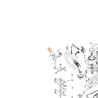 ECHO part 90024504030 — IPL diagram snippet (6x zoom, amber highlight)